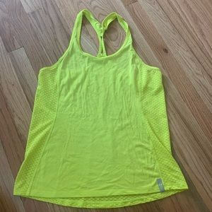 Underarmor size S Neon Yellow Racerback tank